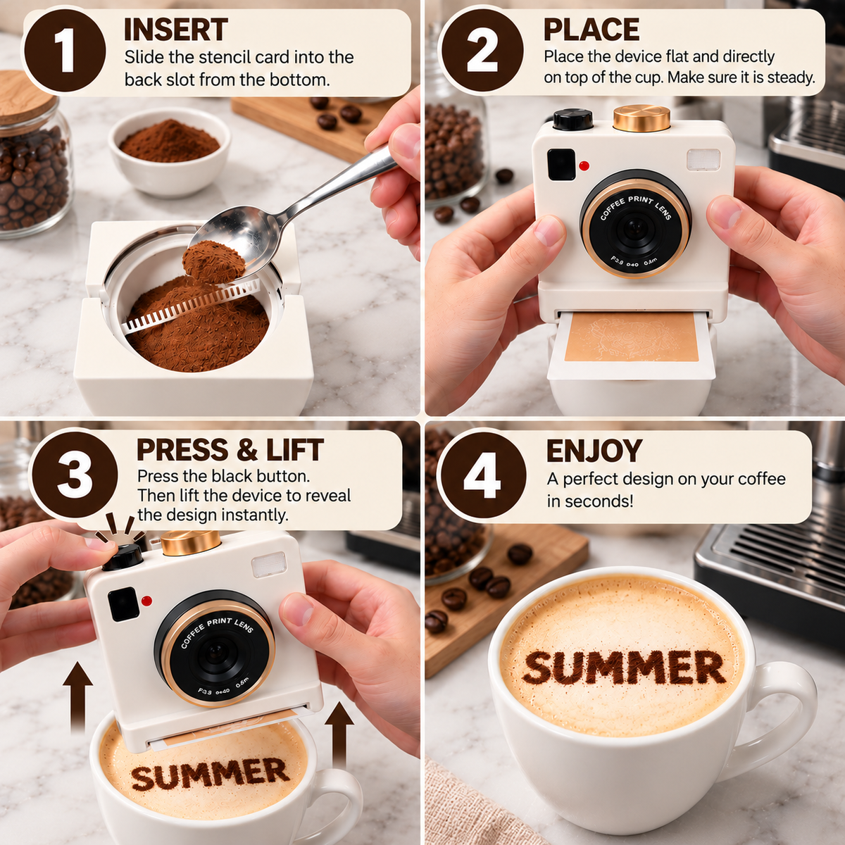 BrewArt Latte Art Photo Printer